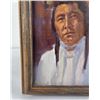Image 5 : Oil on Board Montana Indian Chief Painting