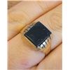 Image 1 : Art Deco 10k Yellow Gold Mens Ring
