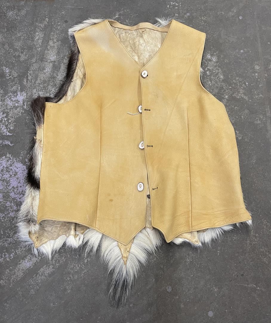 Montana Ranch Made Elk Hide Vest