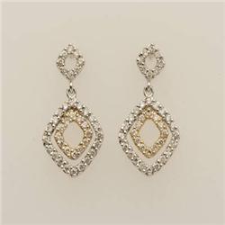 Necklace .20 ctw Diamond Two-tone Necklace 14K Gold