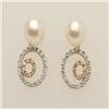 Image 1 : Genuine .30 ctw Diamond & Pearl 14K 2Tone Gold