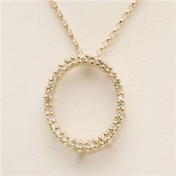 Circle of life .25 ctw Diamond Necklace 14KY Gold