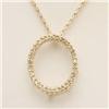 Image 1 : Circle of life .25 ctw Diamond Necklace 14KY Gold