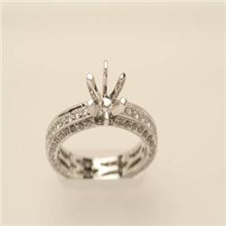 Eternity Semi-mount 1.20 ctw Diamond Ring 14K Gold