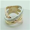 Image 1 : Fancy three-tone .20 ctw Diamond Ring 14KT Gold