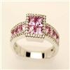 Image 1 : Genuine 1.90 ctw Ruby & Diamond Ring 14K W Gold