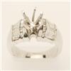 Image 1 : Semi-mount 1.40 ctw Diamond Ring 14K White Gold
