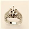 Image 1 : Semi-mount .65 ctw Diamond Ring 14K White Gold