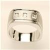 Image 1 : Famous .32 ctw Diamond Men's Ring 14K White Gold
