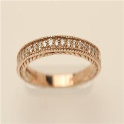 Engagement Ring .25 ctw Diamond 14K Rose Gold