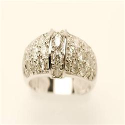 Anniversary 1.60 ctw Diamond Ring 14K White Gold