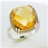 Image 1 : Genuine 3.71 ctw Citrine & Diamond 14K White Gold