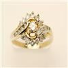 Image 1 : Vintage style 1.25 ctw Diamond Ring 10K 2tone Gold