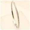 Image 1 : Anniversary 3.2 ctw Diamond Bangle Bracelet 14K W Gold