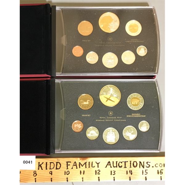 LOT OF 2 - 2008 & 2009 RCM PROOF SETS