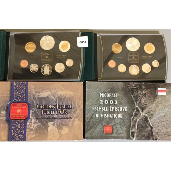 LOT OF 2 - 2002 & 2003 RCM PROOF SETS