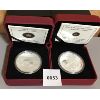 Image 1 : LOT OF 2 - 2008 & 2009 RCM $20 FINE SILVER COINS 