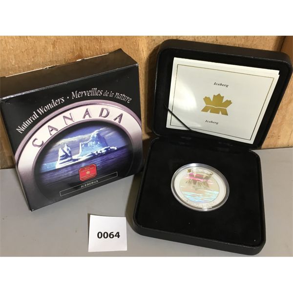 RCM NATURAL WONDERS $20 FINE SILVER COIN - ICEBERGS
