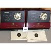 Image 1 : LOT OF 2 - 2005 & 2006 PROOF SILVER DOLLAR COINS