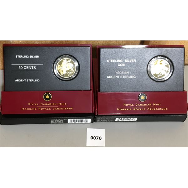 LOT OF 2 - 2005 & 2006 STERLING SILVER COINS