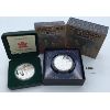 Image 1 : LOT OF 2 - GOLDEN JUBILEE PROOF SILVER & BRILLIANT UNCIRCULATED DOLLARS
