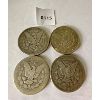 Image 2 : LOT OF 4 - 1884/85/91/99 - MORGAN SILVER DOLLARS