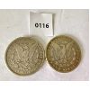 Image 2 : LOT OF 2 - 1900 & 1901 - MORGAN SILVER DOLLARS