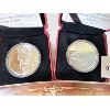 Image 2 : LOT OF 3 - 1999 PROOF SET & 2007/08 SILVER DOLLARS