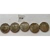 Image 1 : LOT OF 5 - CND CENTENNIAL SILVER DOLLARS - 1967