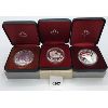 Image 1 : LOT OF 3 - 1980, 81, 82 RCM PROOF SILVER DOLLARS