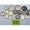 Image 1 : LOT OF 18 SILVER COINS - MOSTLY CANADIAN