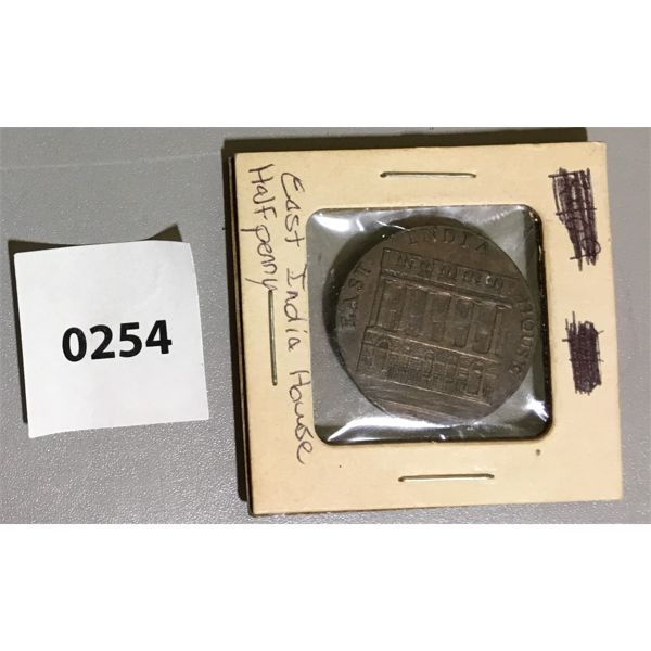 1792 EAST INDIA HOUSE HALF PENNY