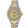 Image 2 : Rolex Ladies 2 Tone Champagne Diamond Lugs Oyster Perpetual Datejust Wristwatch