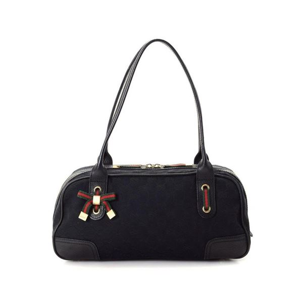 Gucci Black GG Canvas Princy Shoulder Bag