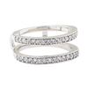 Image 1 : 0.60 ctw Diamond Double Row Ring Guard - 14KT White Gold