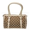 Image 1 : Gucci Beige GG Canvas Leather Abbey Boston Bag