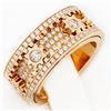 Image 2 : New 18K Rose Gold 2.75 ctw Spinning Gear Diamond Ring