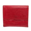 Image 1 : Louis Vuitton Red Epi Leather Elise Wallet