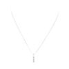 Image 1 : 0.60 ctw Diamond Straight Line Pendant with Chain - 14KT White Gold