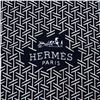 Image 1 : Hermes Black La Cravate-Foulard Silk Scarf