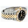 Image 4 : Rolex Mens 2 Tone Black Pyramid Diamond 36MM Oyster Perpetual Datejust Wristwatc