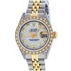 Image 3 : Rolex Ladies 2 Tone Quickset 18K MOP Diamond Lugs Datejust 26MM Wristwatch