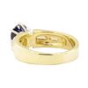 Image 3 : 1.08 ctw Blue Sapphire and Diamond Ring - 14KT Yellow Gold