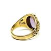 Image 4 : 3.70 ctw Cabochon Mixed Amethyst Ring - 14KT Yellow Gold