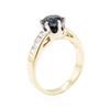 Image 4 : 1.55 ctw Sapphire and Diamond Ring - 14KT Yellow and White Gold