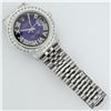 Image 8 : Rolex Mens Stainless Steel Blue Vignette Roman 3 ctw Diamond Datejust Wristwatch
