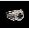Image 1 : 2.55 ctw Black Diamond Ring - 14KT White Gold