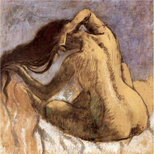 Edgar Degas - Female Combing Hair