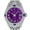 Image 1 : Rolex Ladies Stainless Steel Purple Diamond & Sapphire Datejust Wristwatch 26MM