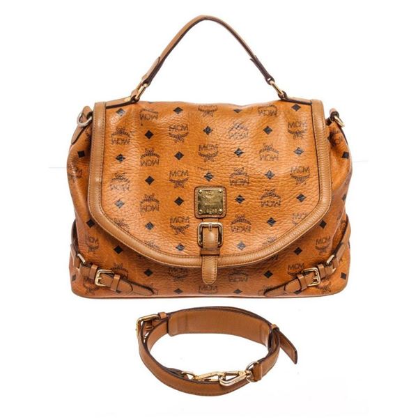 MCM Brown Leather 2 Way Handbag